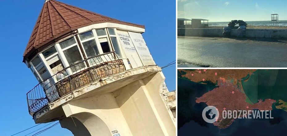 Powstają punkty ogniowe i wzmacniane są patrole: okupanci obawiają się ofensywy ukraińskiej armii na Krymie i przygotowują się do obrony. Zdjęcie