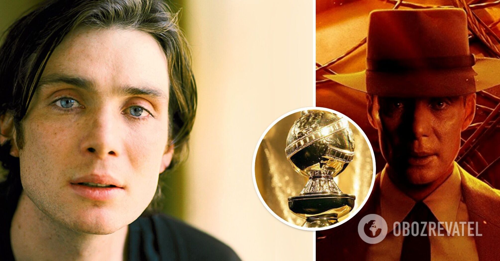 Złote Globy 2024. Gwiazda Oppenheimera Cillian Murphy z czerwoną szminką na nosie zaimponował publiczności szczerym przemówieniem