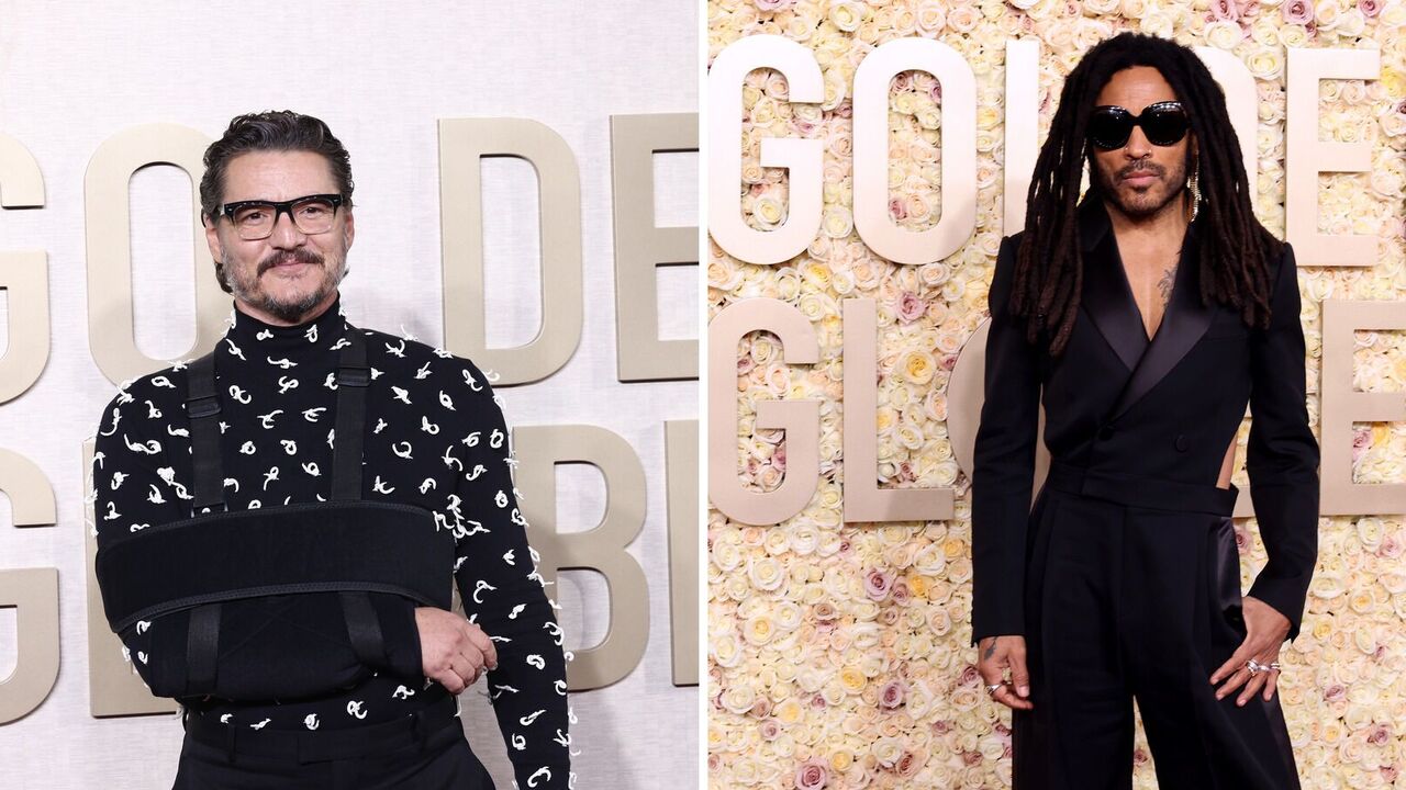 Pedro Pascal with a broken arm and outrageous Lenny Kravitz: 7 men who impressed with images on the red carpet of the Golden Globes 2024