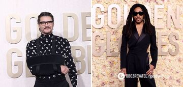 Pedro Pascal with a broken arm and outrageous Lenny Kravitz: 7 men who impressed with images on the red carpet of the Golden Globes 2024
