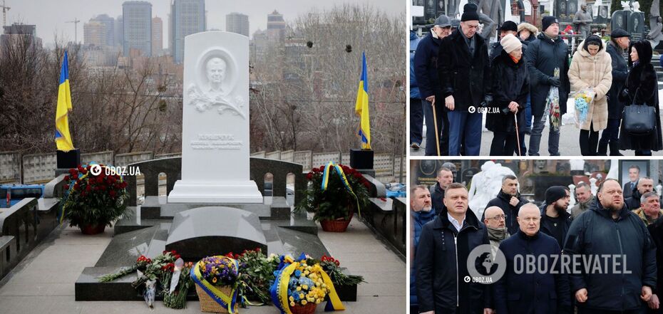 Memorial to Leonid Kravchuk unveiled at Baikove cemetery