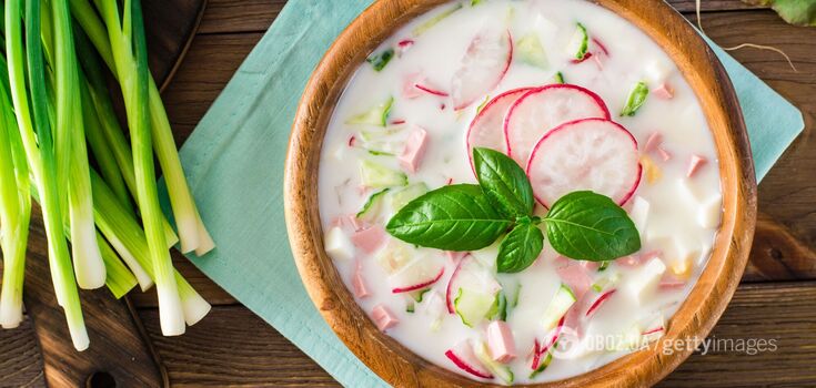 Recipe for summer okroshka