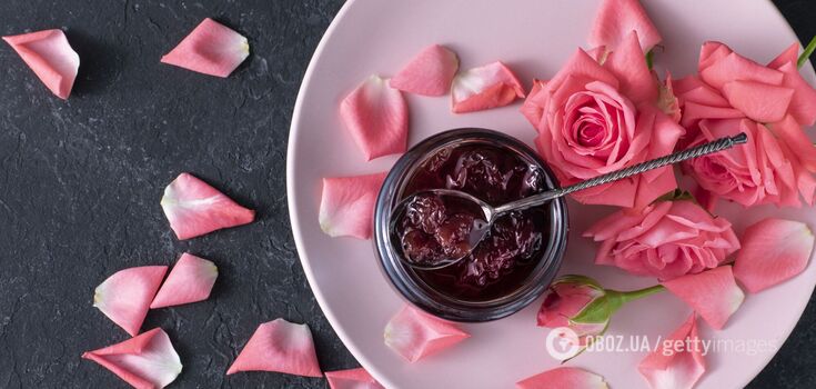Jam from roses