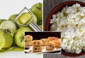 Cottage cheese and apple pies