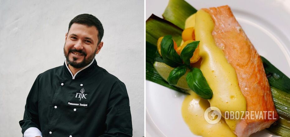 Ravshan Khamidov shared a recipe for a delicious salmon dish.