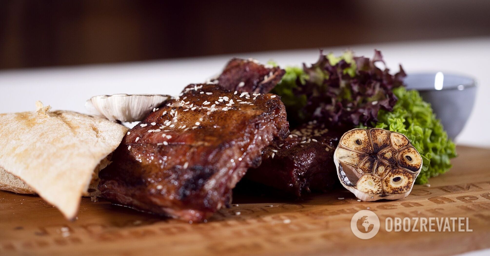 Pork ribs in a tandoor