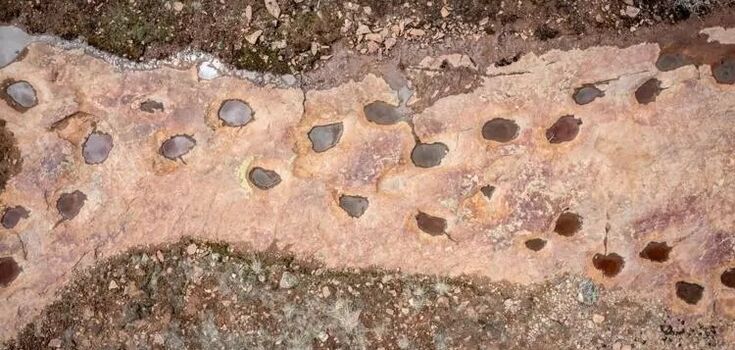 Drone video shows the world's longest dinosaur tracks that lived 150 million years ago