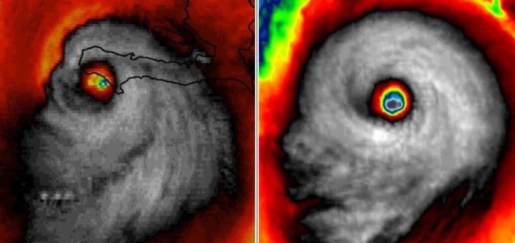 Wygląda jak ludzka czaszka. Satelita wykonał przerażające zdjęcie Florydy i huraganu Milton z kosmosu