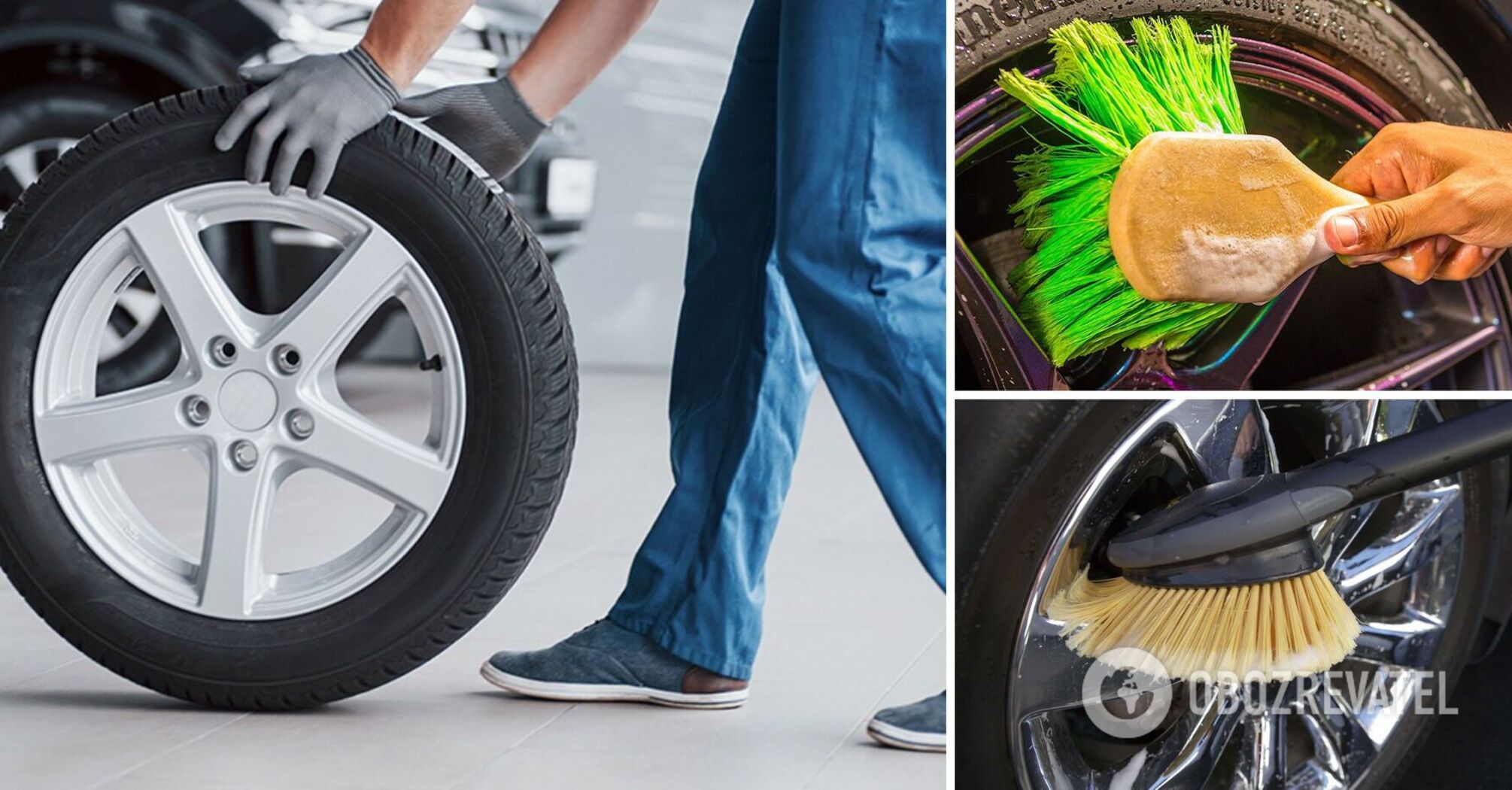 How to clean car tires at home: you need only one product