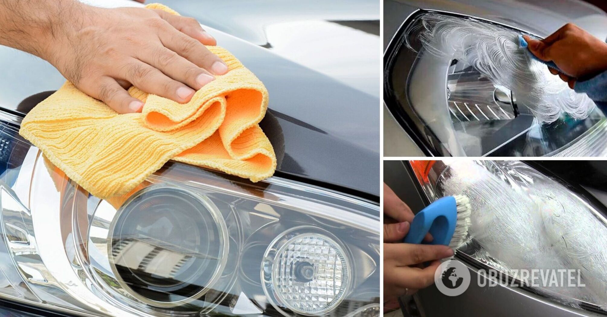 Headlights will look like new: miracle car cleaning products