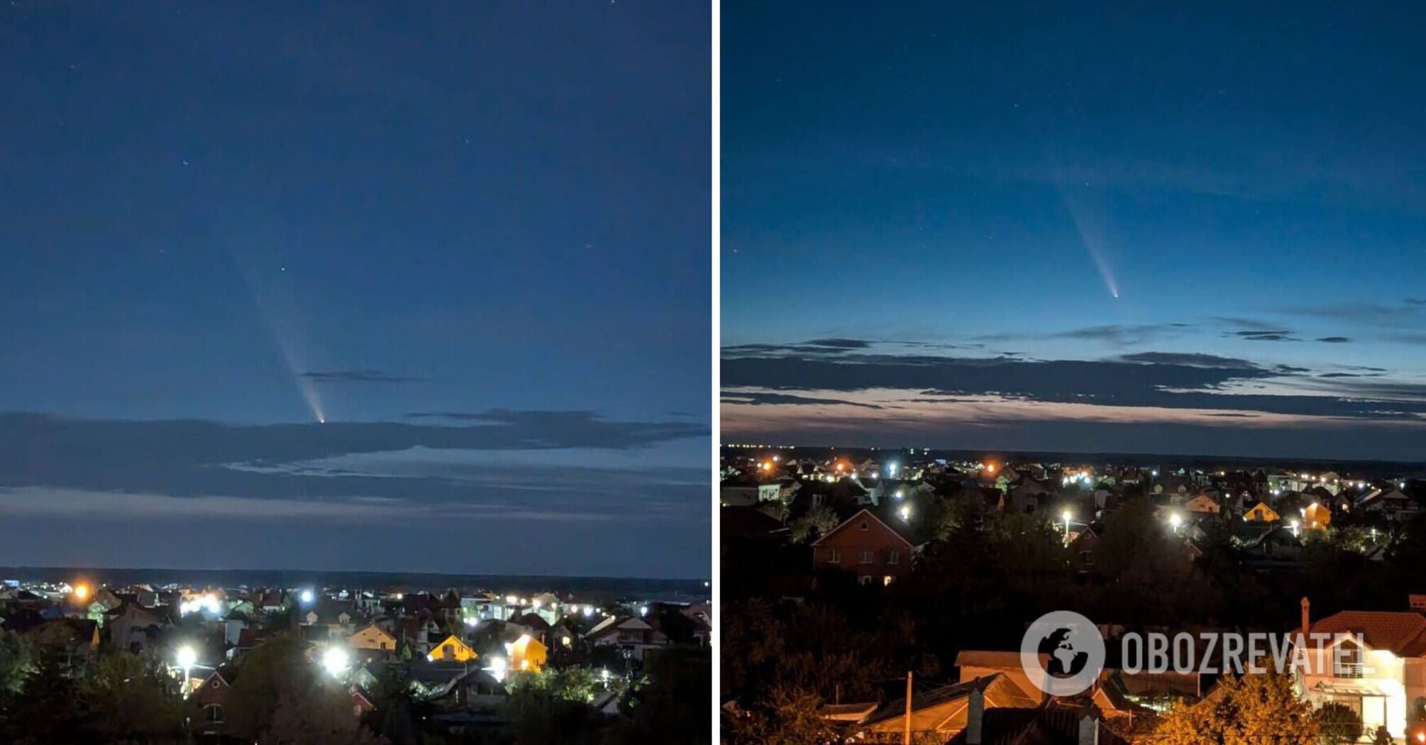 Comet over the Black Sea