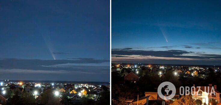 Comet over the Black Sea