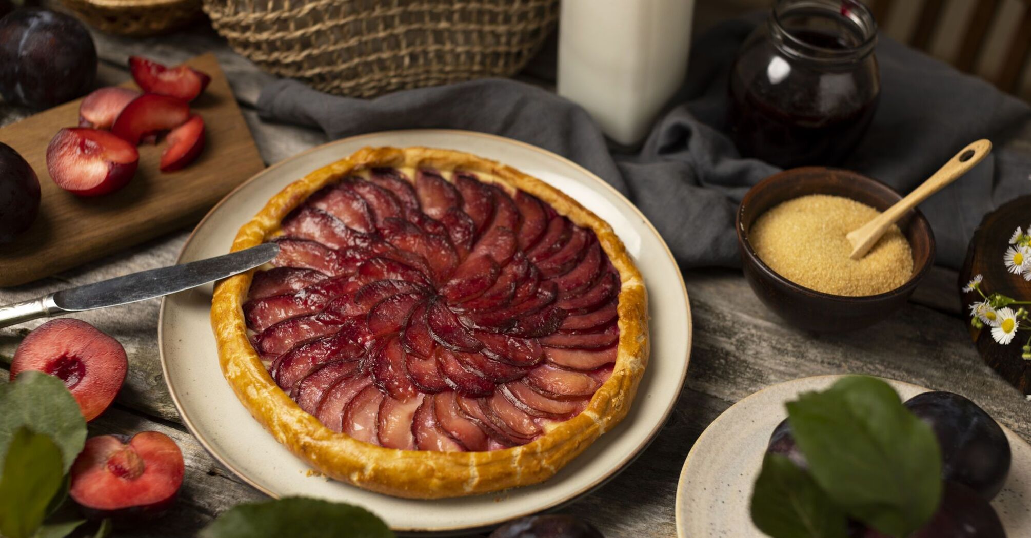 Plum pie with sour cream filling: how to cook delicious pastries according to Liza Hlinska's recipe