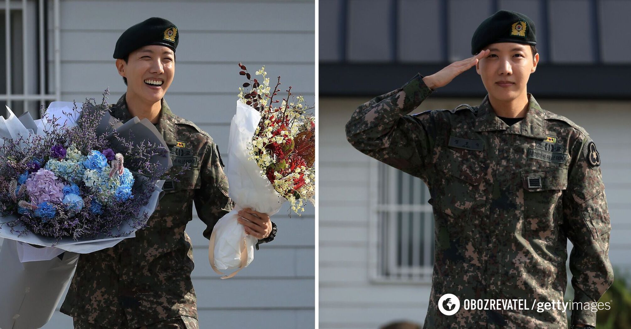 The second member of BTS finished his service in the South Korean army: he was greeted with flowers and cake. Photos, video