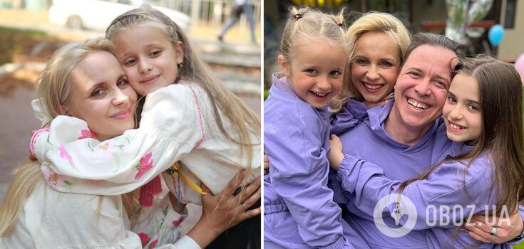 Liliia Rebryk and her 6-year-old daughter in identical outfits puzzled the network with the question of who the girl looks like. Photo