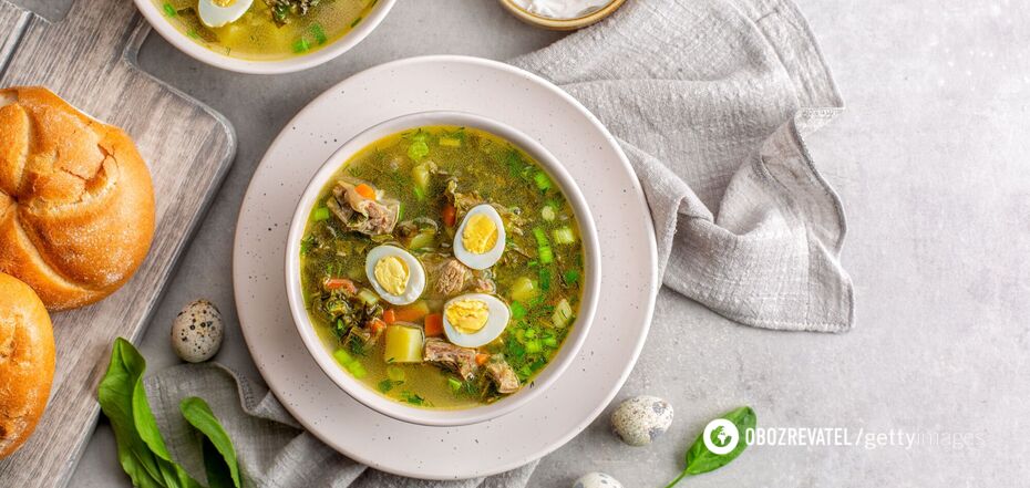 How to cook green borscht deliciously