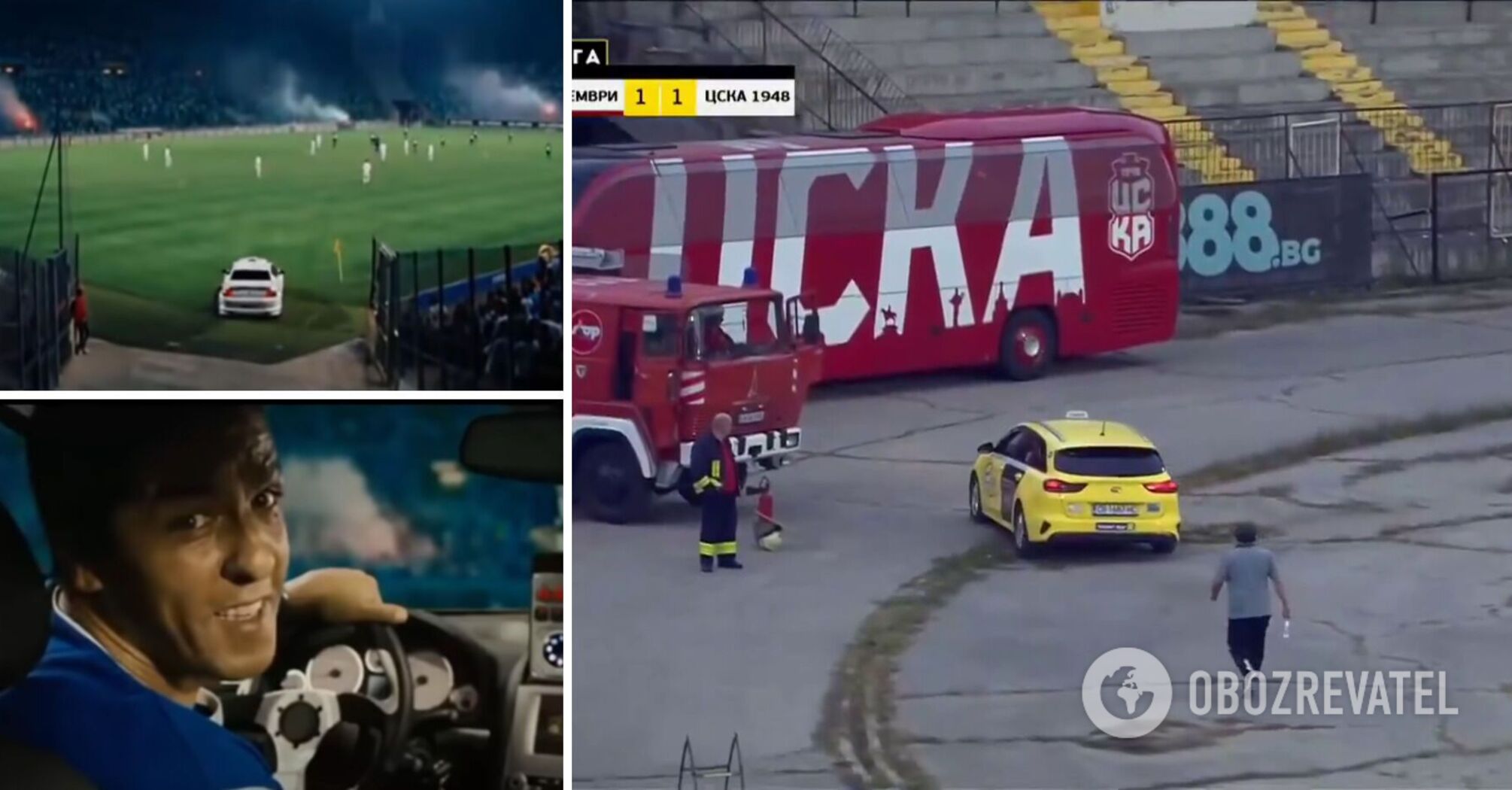 A unique scene from Luc Besson's cult movie came to life at a football game in Bulgaria. Video.