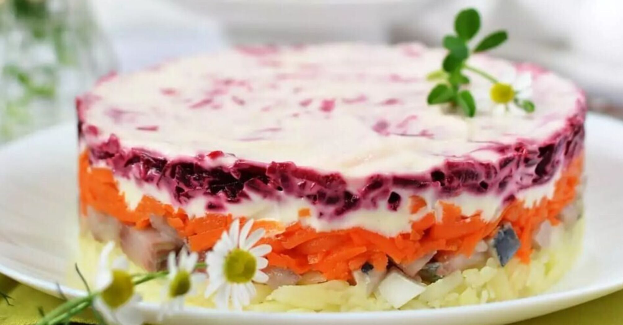 Recipe for the Dressed herring salad in a new way