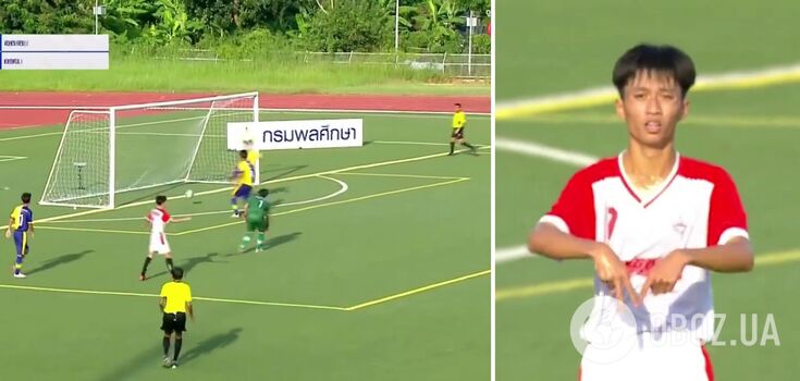 An incredible moment at a football match in Thailand garnered 10 million views in a day. Video