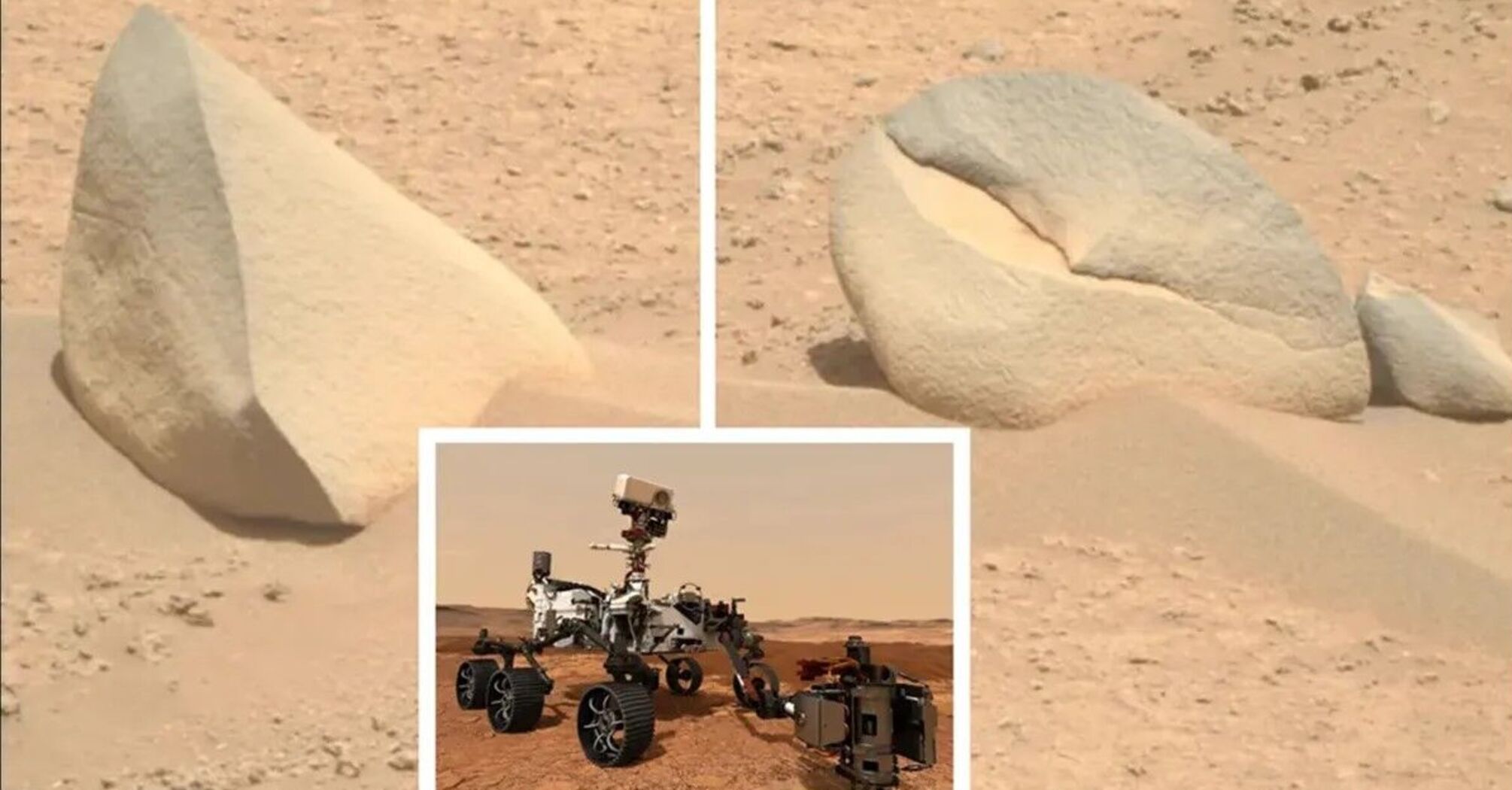 A bear's face, a spoon, and thousands of black spiders. Top 10 strange things on Mars that have confused scientists