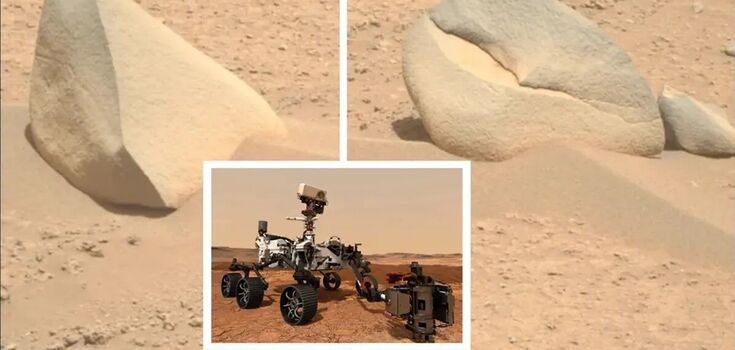 A bear's face, a spoon, and thousands of black spiders. Top 10 strange things on Mars that have confused scientists