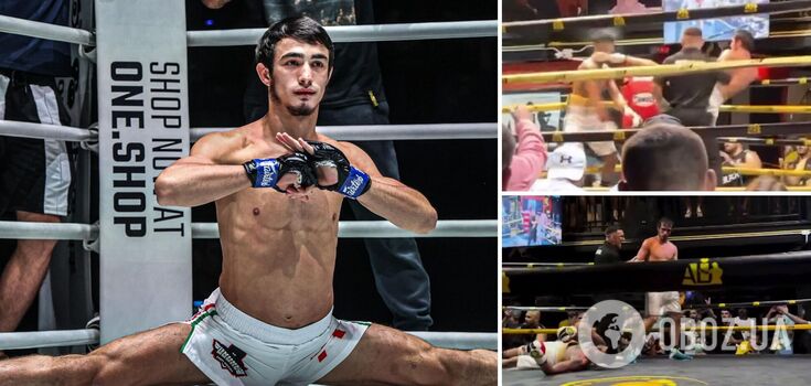 A Russian boxer knocked out an undefeated opponent with a kick to the head and was banned for life. Video