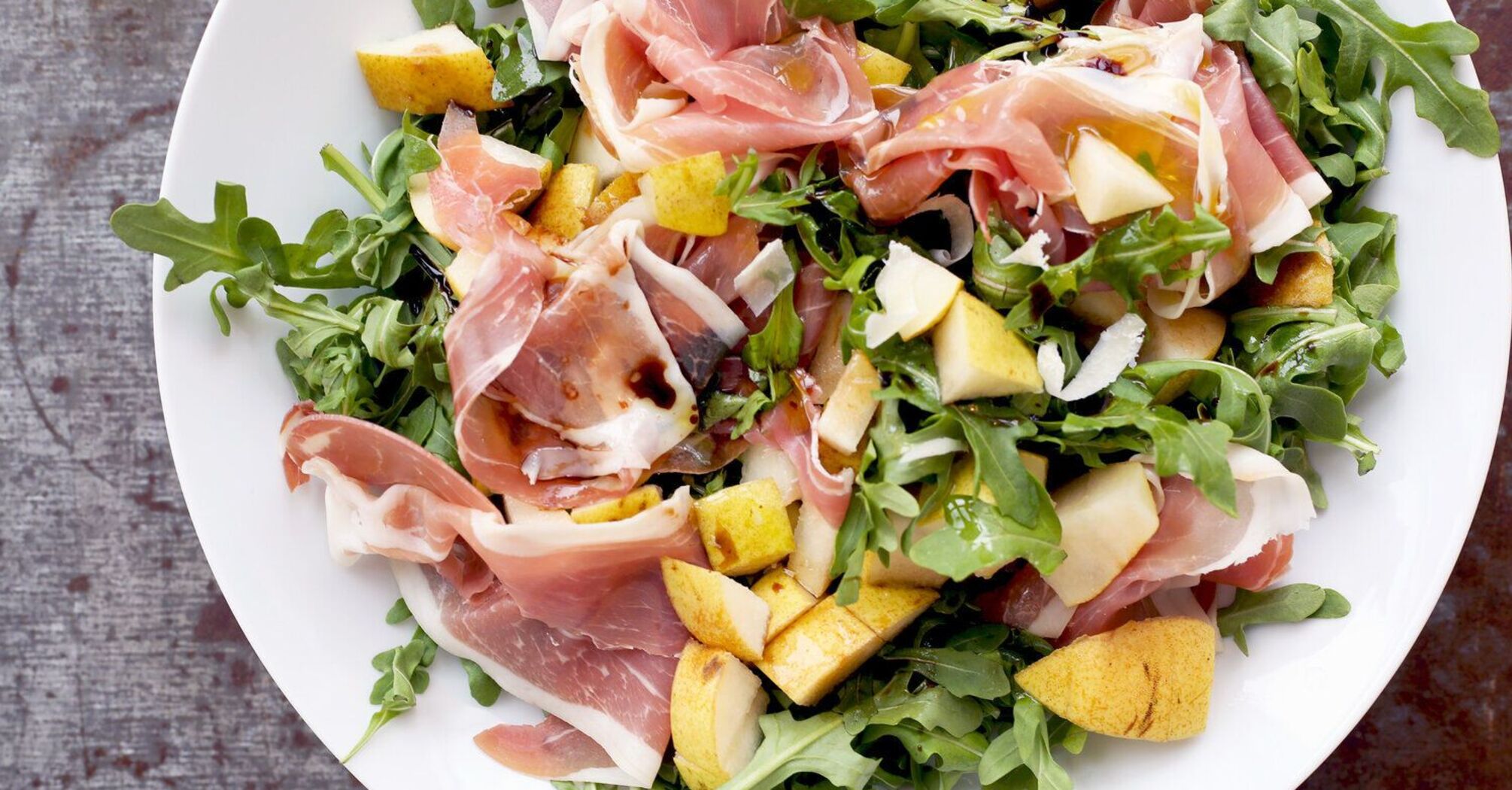 Exquisite Palermo salad with mushrooms and jamon: a perfect autumn dish for a festive table