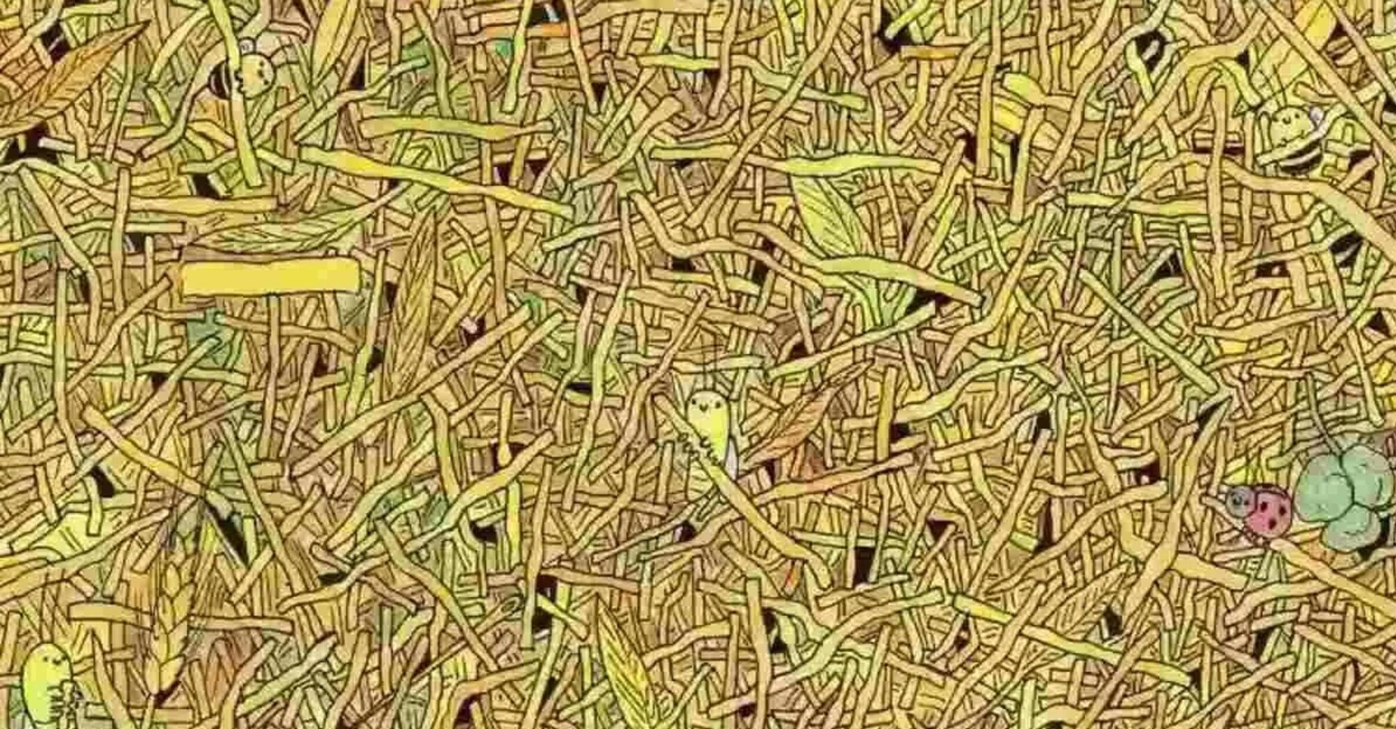 Find a needle in a haystack: a quick mindfulness puzzle