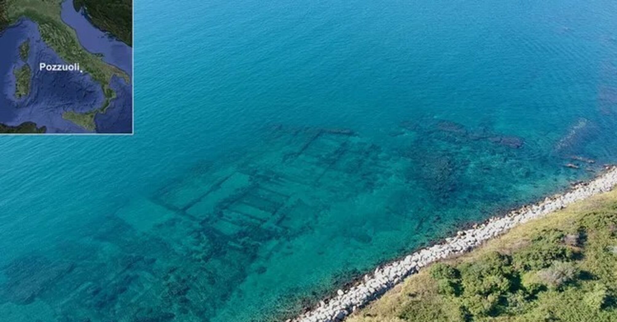 A 2000-year-old temple of the Indiana Jones civilization was found off the coast of Italy. Photo