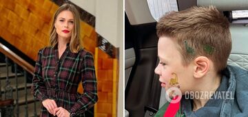 Olha Freimut's son won a contest for young poets: the host showed a rare photo of 8-year-old Valerii