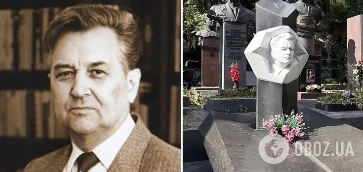The network showed what the "modest" grave of Oles Honchar looks like 29 years after the writer's death. Photo