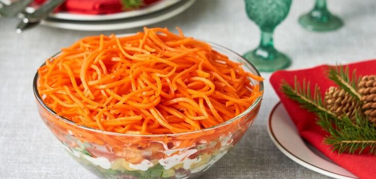 Korean carrots with hot marinade: the taste of the appetizer will be much better than usual