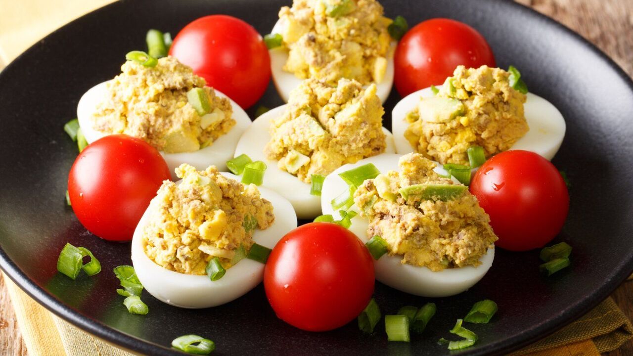 Recipe for stuffed eggs
