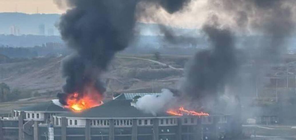 Kadyrov complained about the UAV attack on the University of Special Forces in Chechnya: a fire broke out. Photo