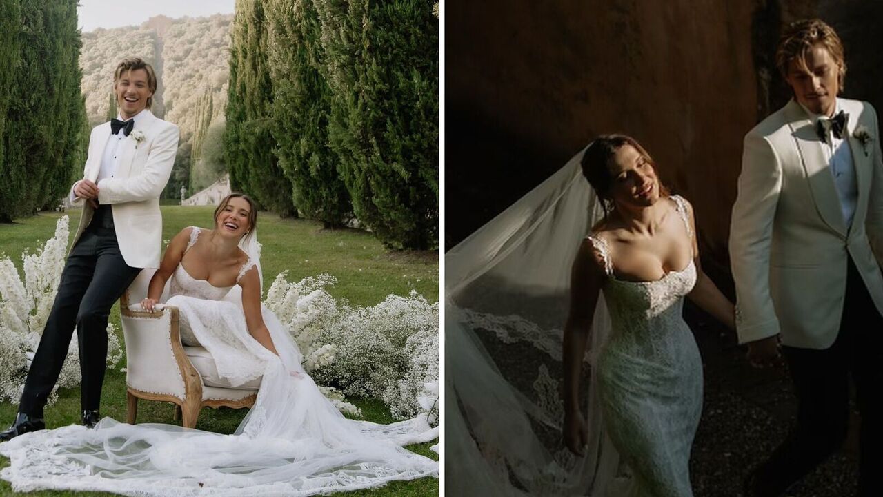 The first photos from the wedding of "Stranger Things" star Millie Bobby Brown and son Jon Bon Jovi have appeared: what was the secret celebration like