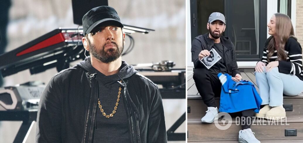 Eminem zostanie dziadkiem: raper pokazał, jak dowiedział się o pierwszej ciąży swojej córki Haley Scott. Wideo.