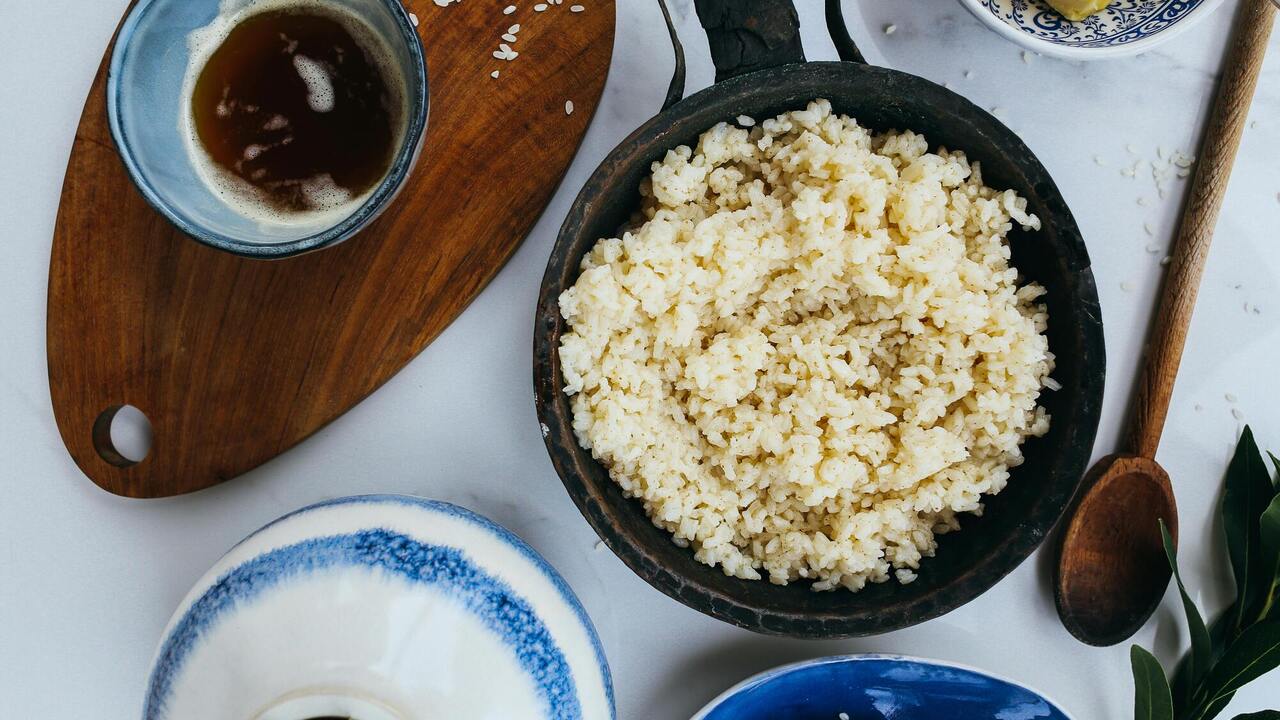 Cooked rice