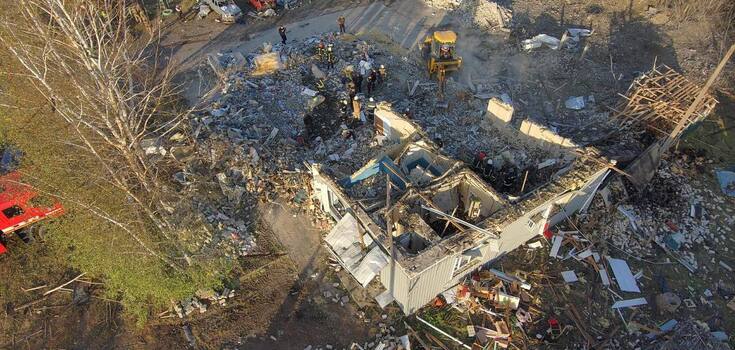 Exactly one year ago, Russia killed 59 Hroza residents near Kupiansk in a missile attack. Photo