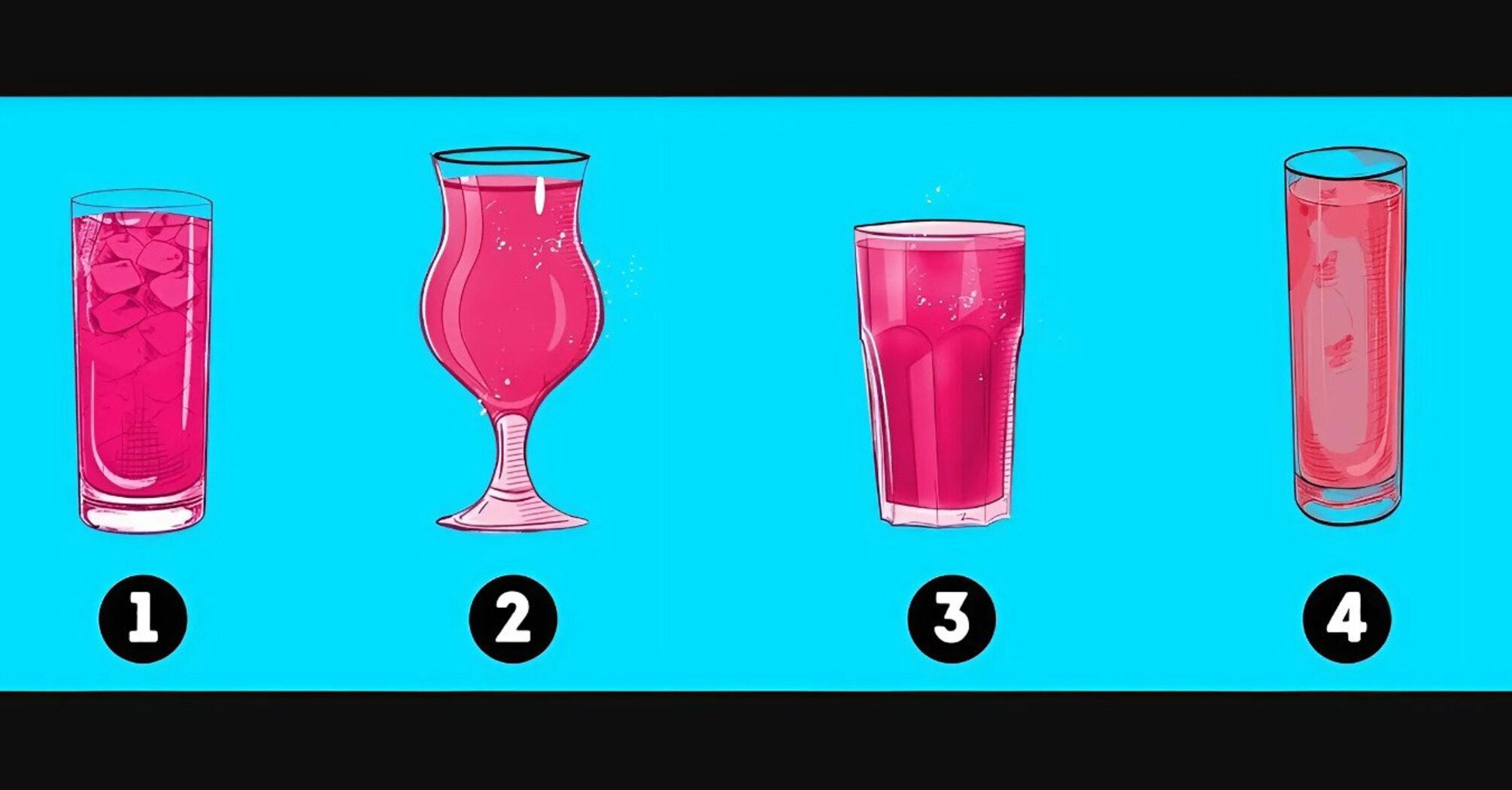 Which glass has more juice in it? A puzzle that only a few can solve