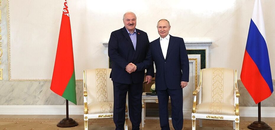 Putin i Łukaszenka na Kremlu