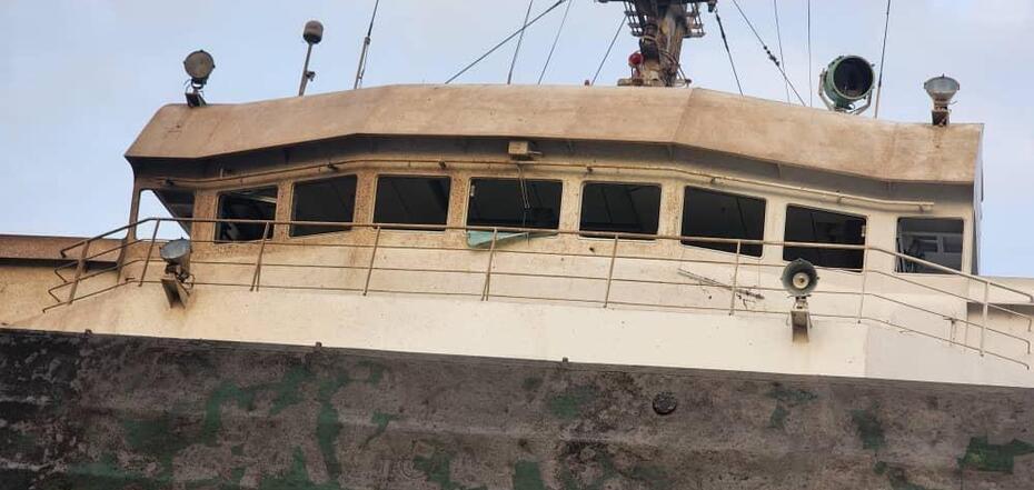 Rosyjski ostrzał uszkodził cywilny statek