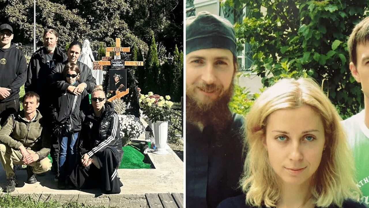 At their mother's grave: Tonia Matvienko shows rare photo with brothers who rarely appear in public