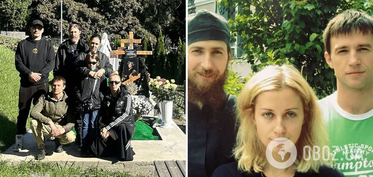 At their mother's grave: Tonia Matvienko shows rare photo with brothers who rarely appear in public