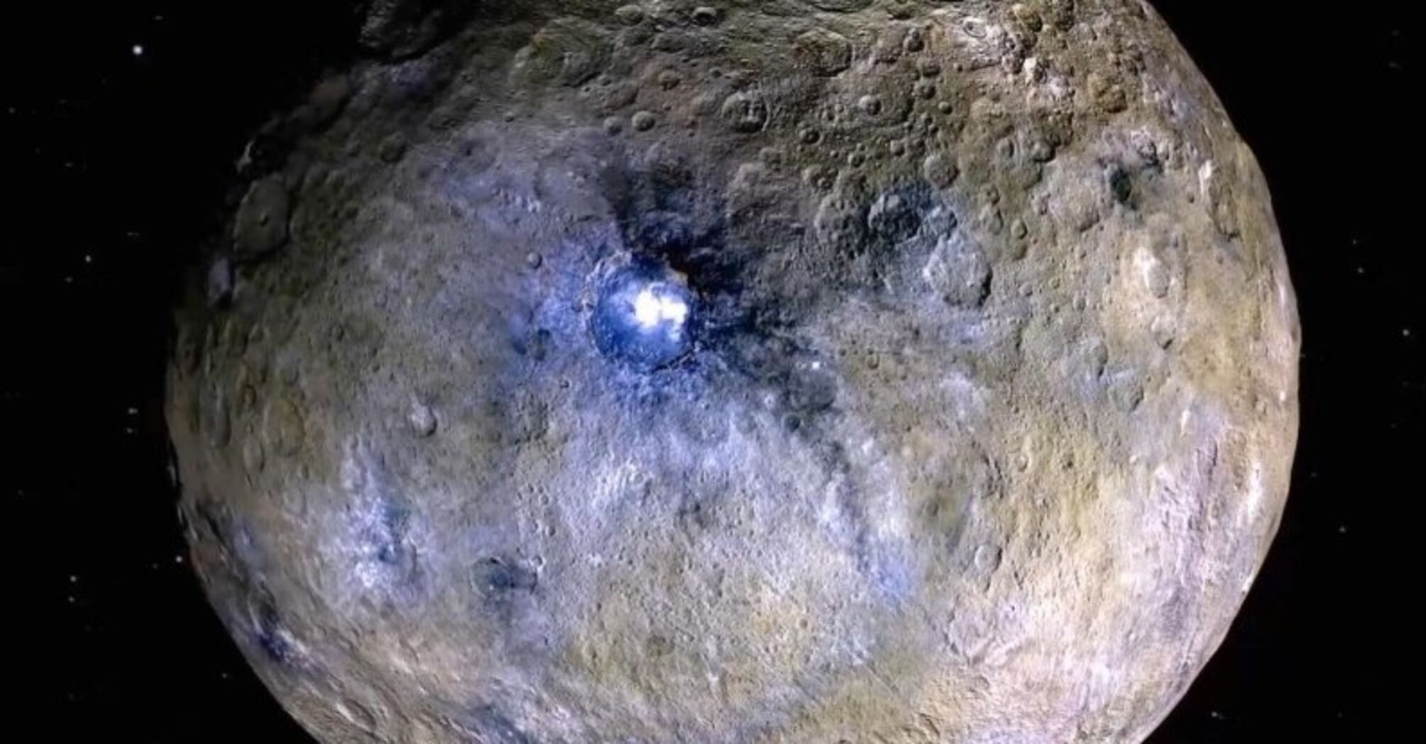 New study shows the crust of the closest dwarf planet to Earth consists of 90% water ice. Photo