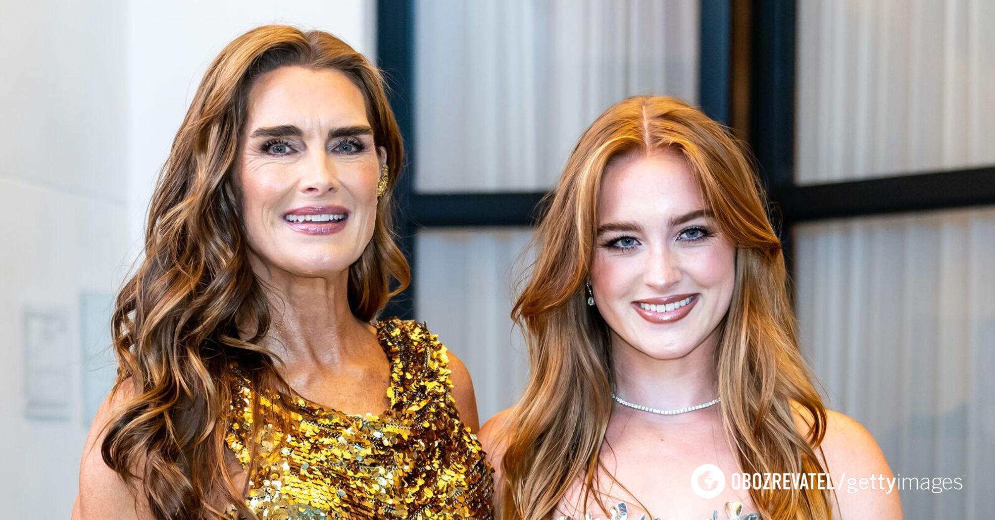 Brooke Shields came out with her eldest daughter, who is very similar to her mother. Photo