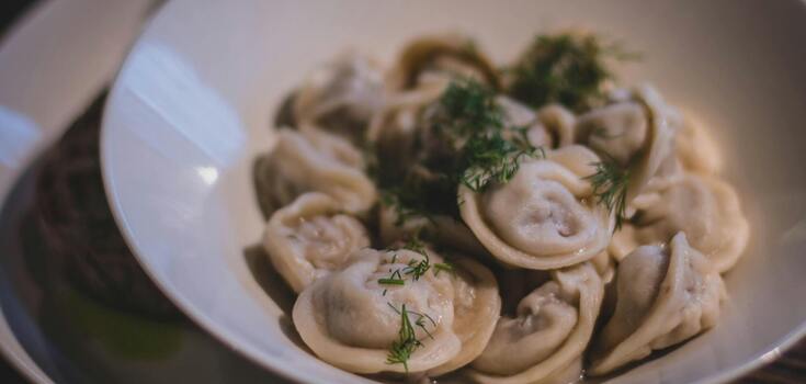 The perfect dough for dumplings and varenyky that can be frozen