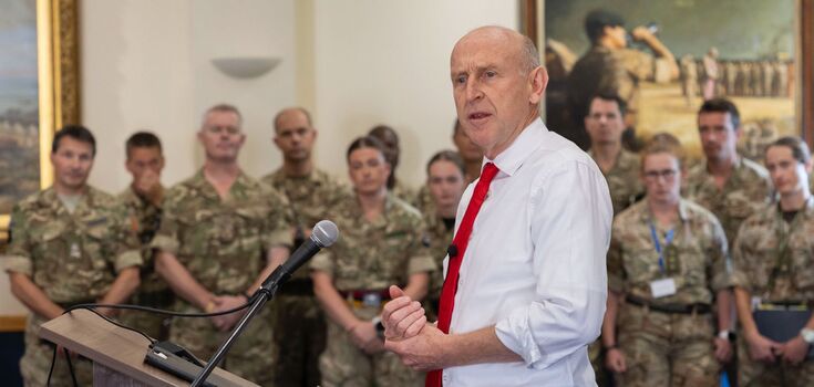 British Defense Minister says Ukrainians inspired his son to serve in the army