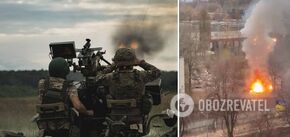 Spadł, zapalił się i zaczął eksplodować: Shahed został zestrzelony w pobliżu Kijowa podczas rosyjskiego ataku. Zdjęcia i wideo