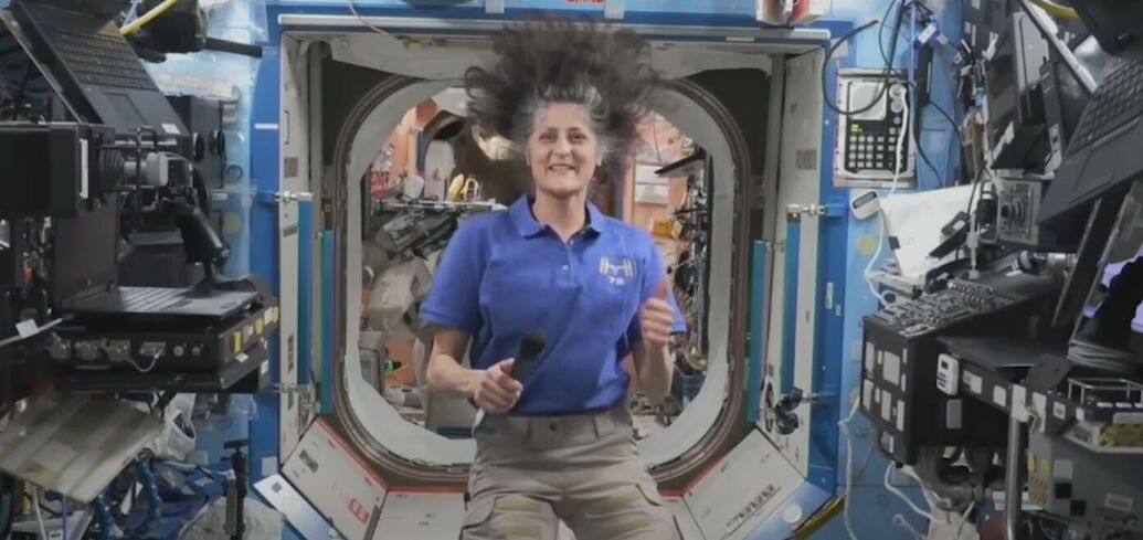 NASA astronaut stuck on the ISS recorded a video from space and commented on her 'frightening look' for the first time