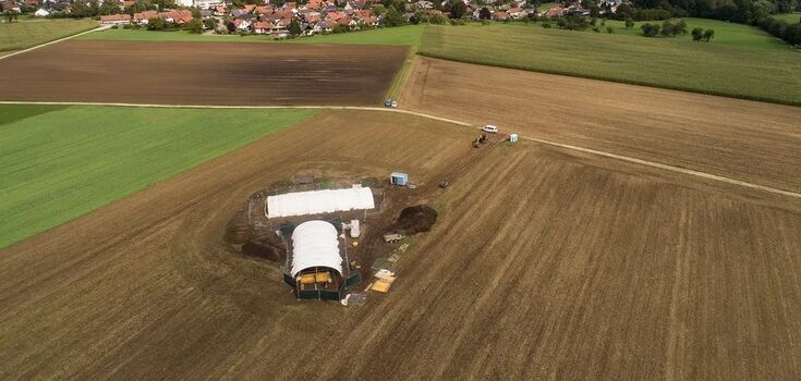 In Germany, a 2600-year-old Celtic burial chamber was unearthed, preserved in perfect condition. Photo